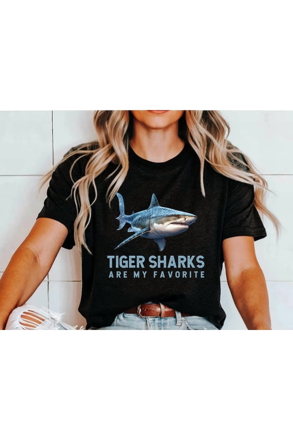 Tiger Shark Tshirt, Tiger Sharks are my favorite Tee, Tshirt for Shark fan Week, Shark lover, Ocean Tiger Shark Shirt, Tiger shark All Size S-5Xl