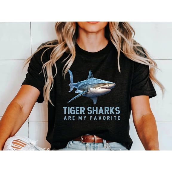 Tiger Shark Tshirt, Tiger Sharks are my favorite Tee, Tshirt for Shark fan Week, Shark lover, Ocean Tiger Shark Shirt, Tiger shark All Size S-5Xl