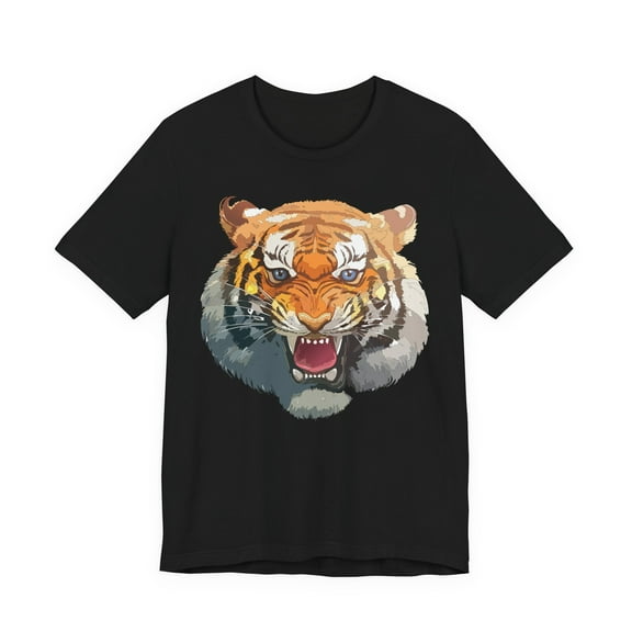 Tiger Shirt, Animal Shirt, T-Shirt with Tiger, Art Design Tee, Animal Tees, Safari T-Shirt, Graphic Design Tee 14