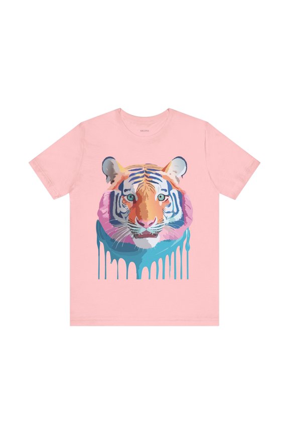 Tiger Graphic Unisex 100 Cotton Vintage Art with Animal Tee 18