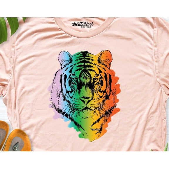 Tiger Shirt, Tiger Shirt Women, Vintage Tiger Shirt, Tiger Gift, Cute Tiger Shirt, Animal Face Shirt, Aesthetic Tiger Shirt, Valentines Gift TSHIRT All Size S-5XL