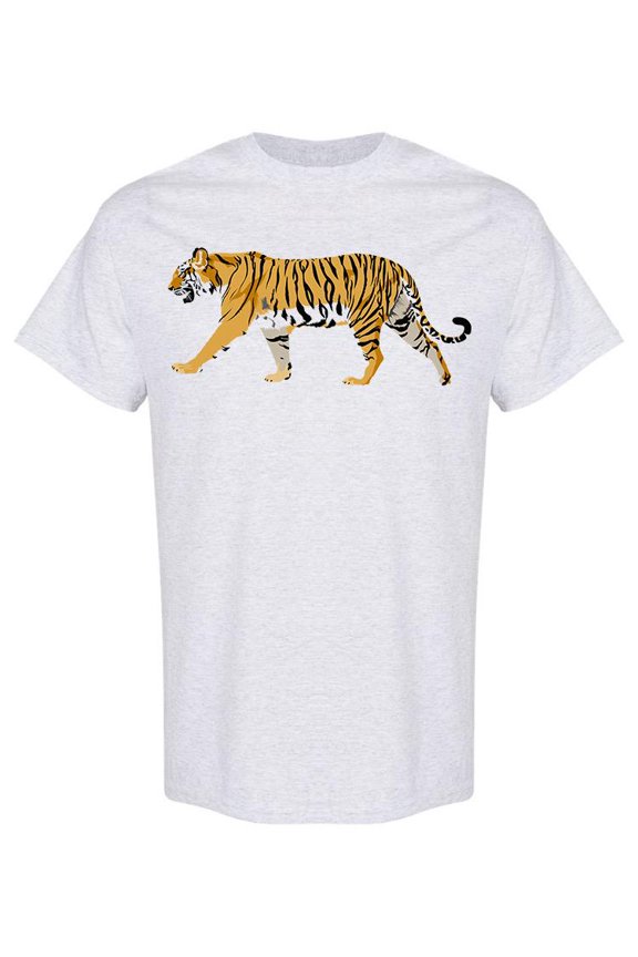 Tiger Side View T-Shirt Men -Image by Shutterstock, Male Small