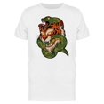 thumbnail image 1 of Tiger Snake Tattoo T-Shirt Men -Image by Shutterstock, Male XX-Large, 1 of 2