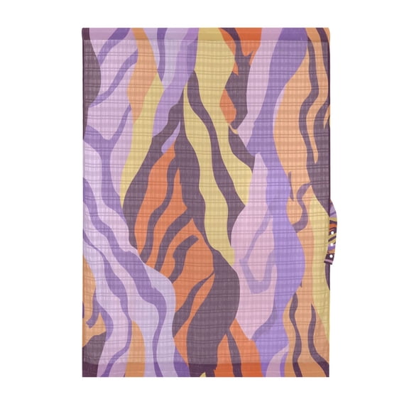 Tiger Stripe Pattern Door Curtain Sheer Privacy Light Filtering Window Panel 1 Panel 54x72 Inch
