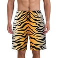 thumbnail image 1 of Tiger Stripe Pattern Men'S Beach Pants Quick Dry Short Swim Trunks With With Pockets And Mesh Lining Swimwear Beach Bathing Shorts Xx-Large, 1 of 1