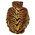 thumbnail image 1 of Tiger Stripe Pattern Men's Women Vintage 3D Hooded Sweatshirt - All-Season Loose Fit Streetwear, 1 of 6