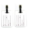 thumbnail image 1 of Tiger Stripe - Purple Gold Letter E Monogram Initial Luggage Tags- Pair - 2, 1 of 1