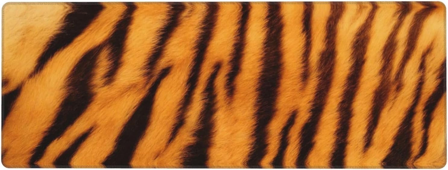 Computer Mat Tiger Tiger Striped Pattern Print Desk Pad for Keyboard Mouse, Computer ...