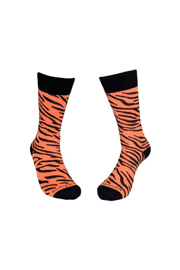 Tiger Striped Socks from the Sock Panda (Adult Medium - Women's Shoe Sizes 5-10)