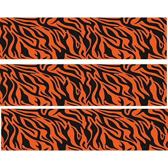 Tiger Stripes Edible Cake topper border side strips 3 Strips 2.5x10 inchs on size