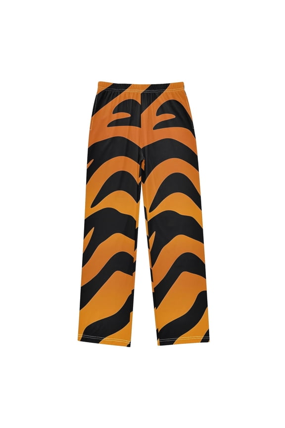 Tiger Stripes Print Pajama Pants Soft Lightweight Lounge Pants Bottoms Sleep Pants Warm Comfy