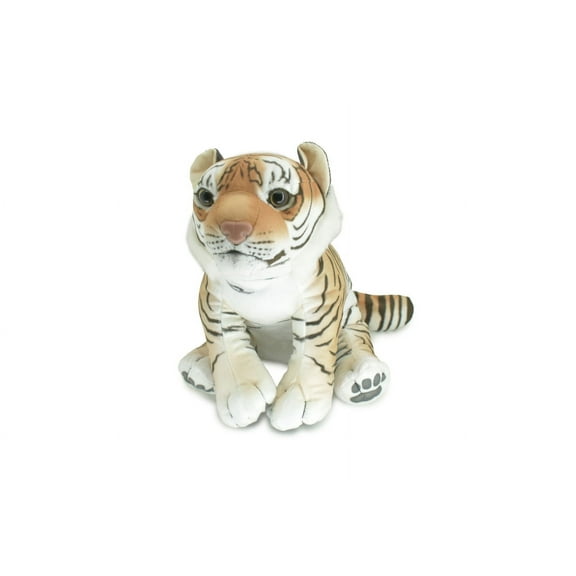 Tiger Stuffed Animal, Bengal, Plush Toy, Kids, Realistic Figure, Educational, Gift, 15" WR21 BB26