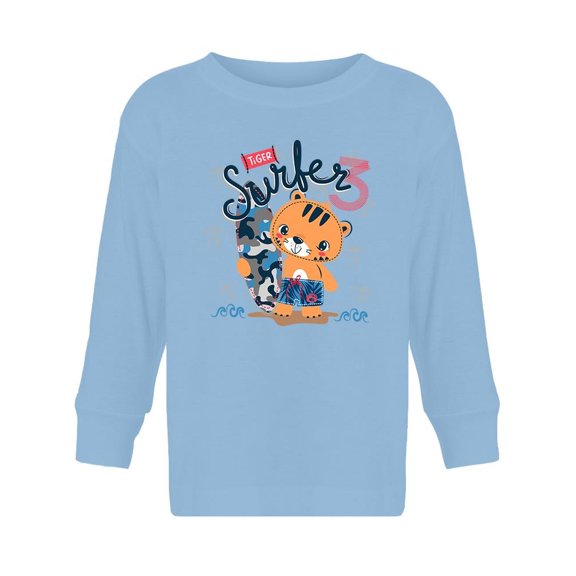 Tiger Surfer 3 Long Sleeve Toddler -Image by Shutterstock, 2 Toddler