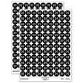 thumbnail image 1 of Tiger Swallowtail Butterfly Insect Bug 200+ Round Stickers - Black - Matte Finish - 0.50" Size, 1 of 3