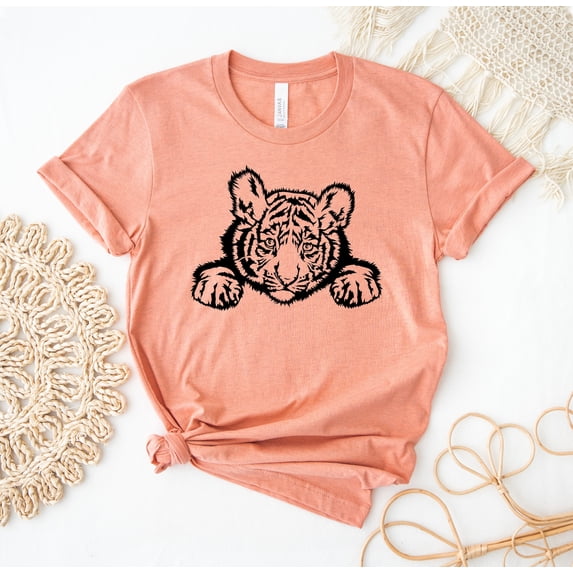 Tiger T-shirt Lover Shirt Zoo Top Gift King Face Tee Motivational Head Vintage Women's Cute Chinese Custom Bella Canvas Aesthetic