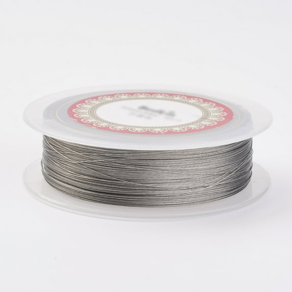 Tiger Tail Wire Stainless Steel Wire Stainless Steel Color 26 Gauge 0.4mm about 262.46 Feet(80m)/roll DIY