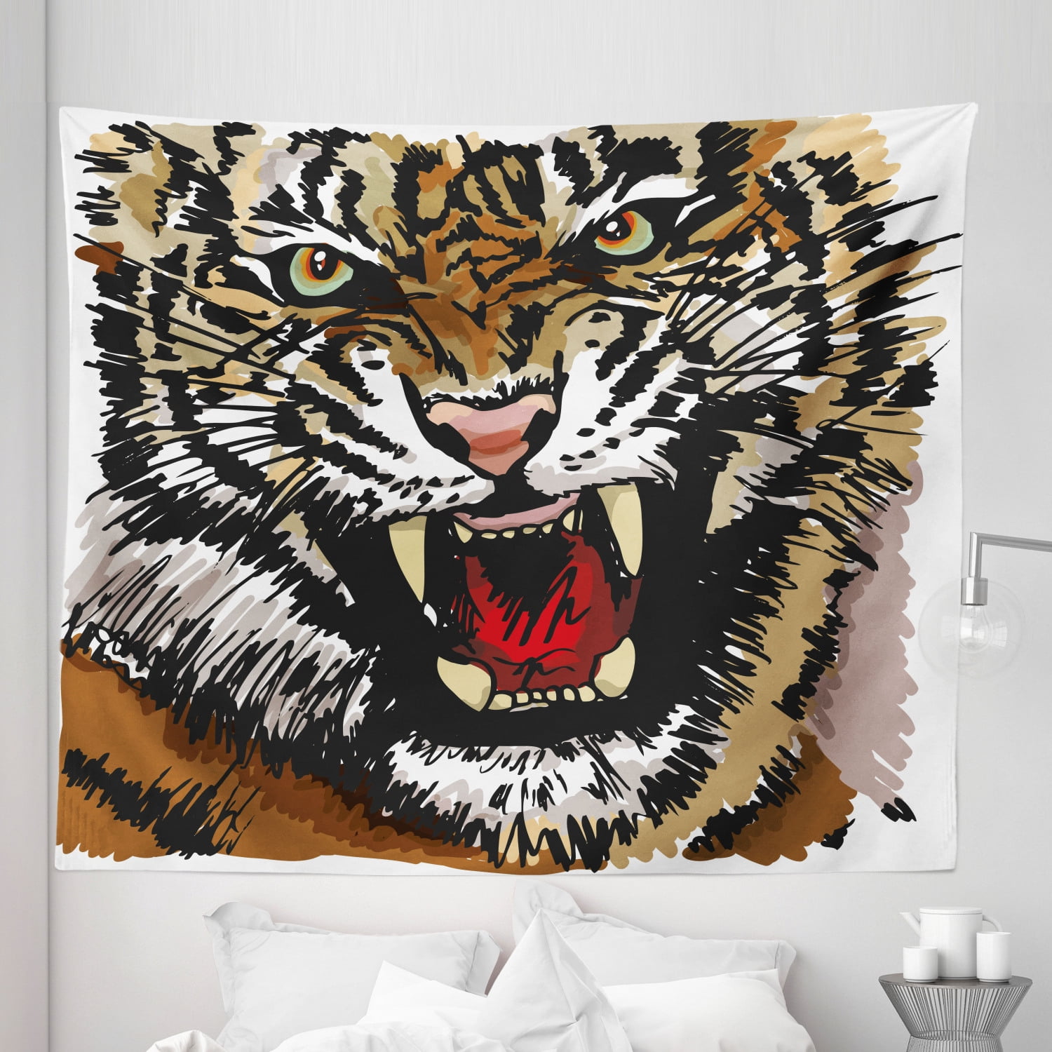 Tiger tapestry wall hanging new arrivals