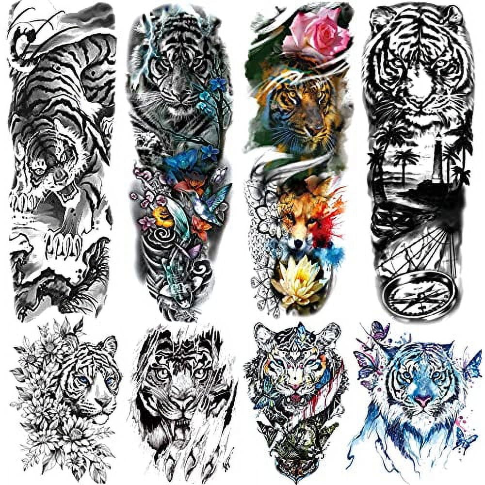 The Most Stunning Tiger Descending the Mountain Tattoo Designs