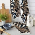 thumbnail image 1 of Tiger Texture Microfiber Kitchen Hand Towel Dish Cloth Tableware Household Cleaning Towel Utensils for Kitchen, 1 of 6