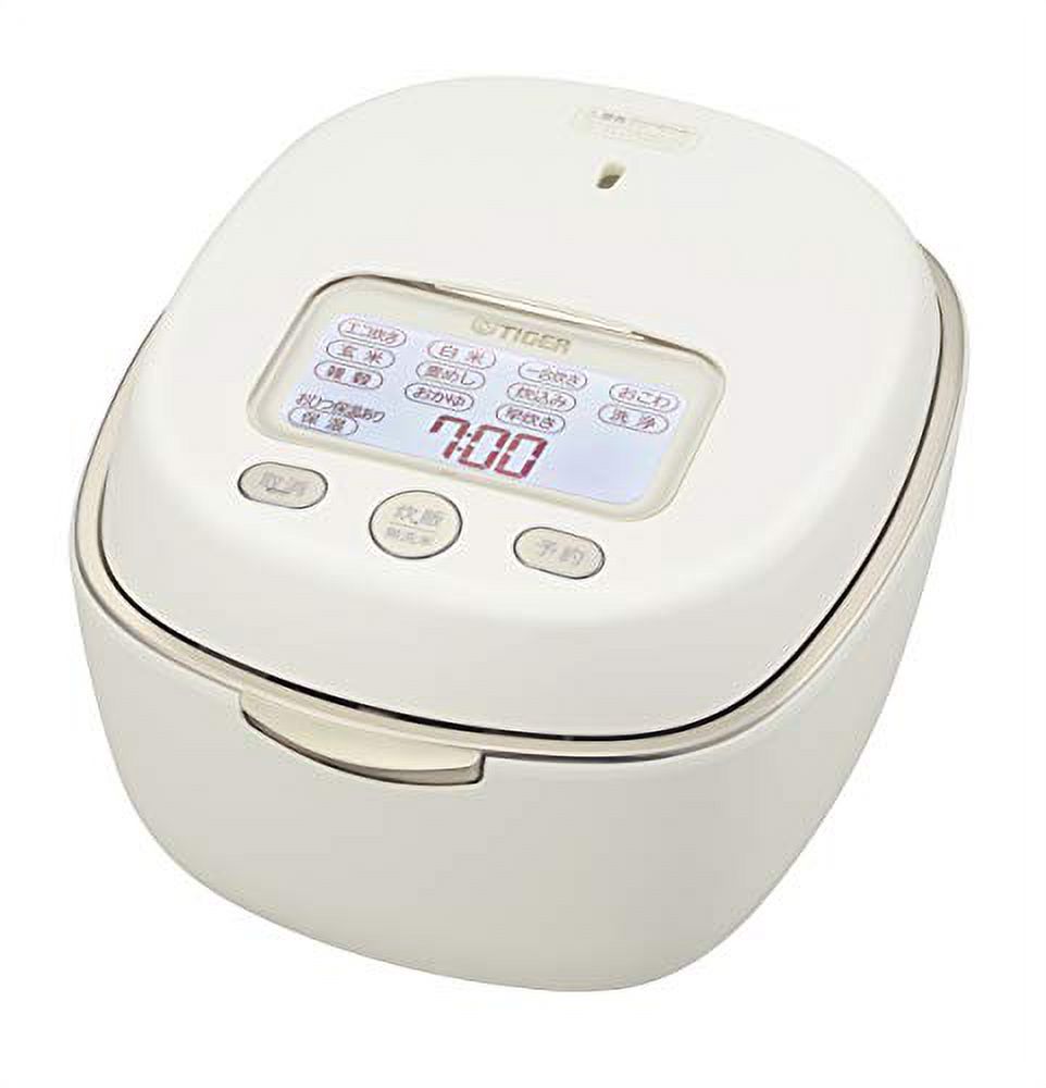 Tiger Thermos JPLA100 Rice Cooker, 5.5 Go, Earthen Pot Pressure IH Type, Bubble Fire Cooking