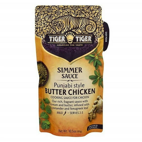 Tiger Tiger Butter Chicken Simmer Sauce Pouch 300g (Pack of 6)