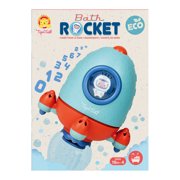 Tiger Tribe Eco-Friendly Bath Rocket Toy for Kids - Interactive Sensory Bath Time Fun, Floats & Spins, Bioplastic for Toddlers 18 mo+