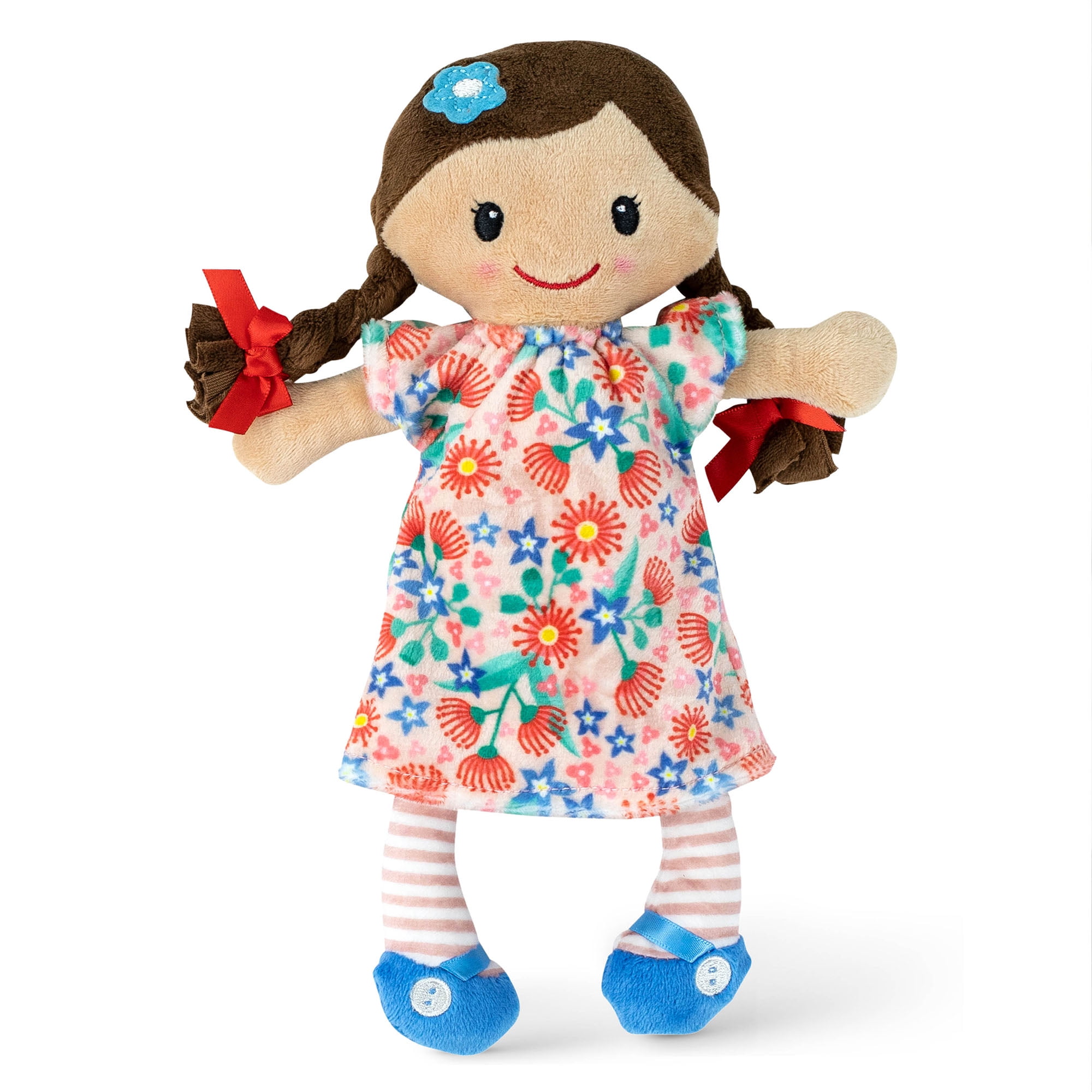 Teorema Carlotta Rag Doll – 30cm Tall Soft Cloth Doll With Coloured Hair, Children’s Toy For Imaginative Play