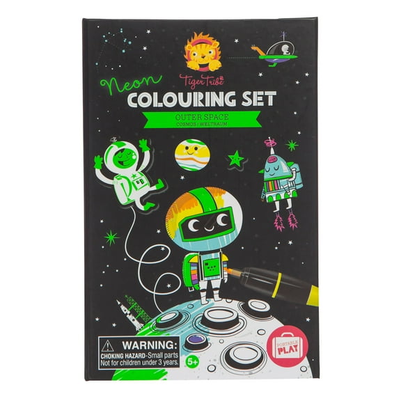 Tiger Tribe Outer Space Neon Coloring Set
