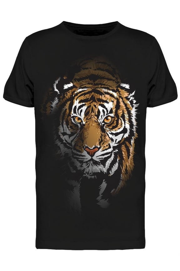 Tiger Walking Shadow T-Shirt Men -Image by Shutterstock, Male Small