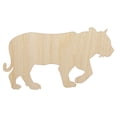 thumbnail image 1 of Tiger Walking Solid Wood Shape Unfinished Piece Cutout Craft DIY Projects - 6.25 Inch Size - 1/4 Inch Thick, 1 of 7