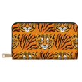 thumbnail image 1 of Tiger Wallet Women, Leather Bifold Multi Card Wallet, Women's Wallets, Long Purse, 1 of 7