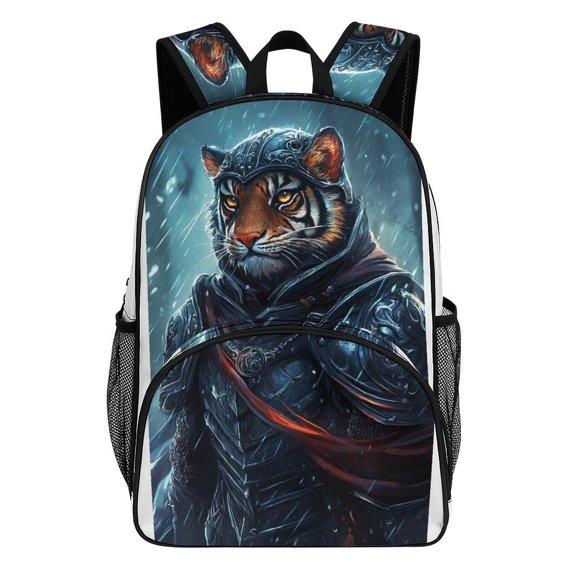 Tiger Warrior Rain Dark Armor Backpack Travel Laptop Casual College Daypack Back to Bag