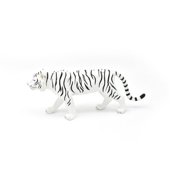 Tiger, White, Realistic Toy Model Plastic Replica Animal, Kids Educational Gift 6" M092 B606