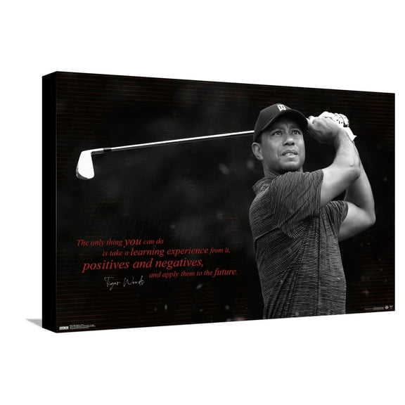 Tiger Woods - Future Canvas Wall Poster, 14.725" x 22.375"