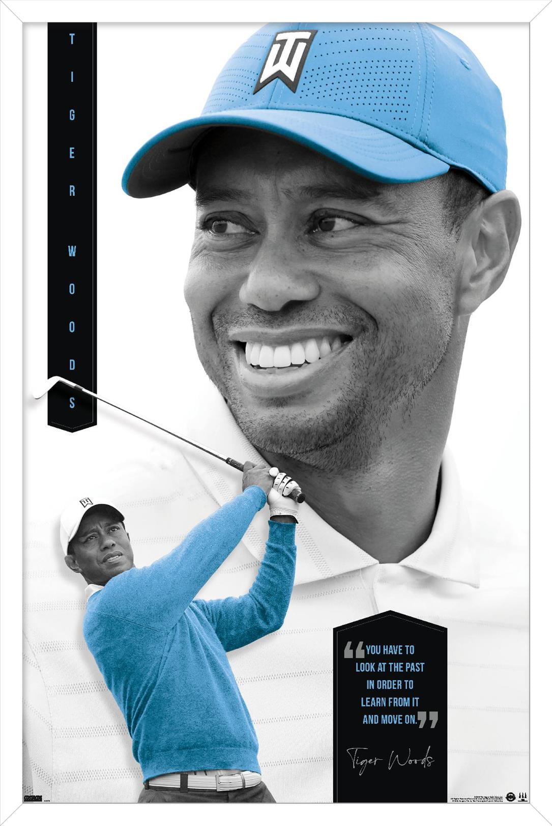 Tiger Woods - Learn From It Wall Poster, 22.375" x 34" Framed