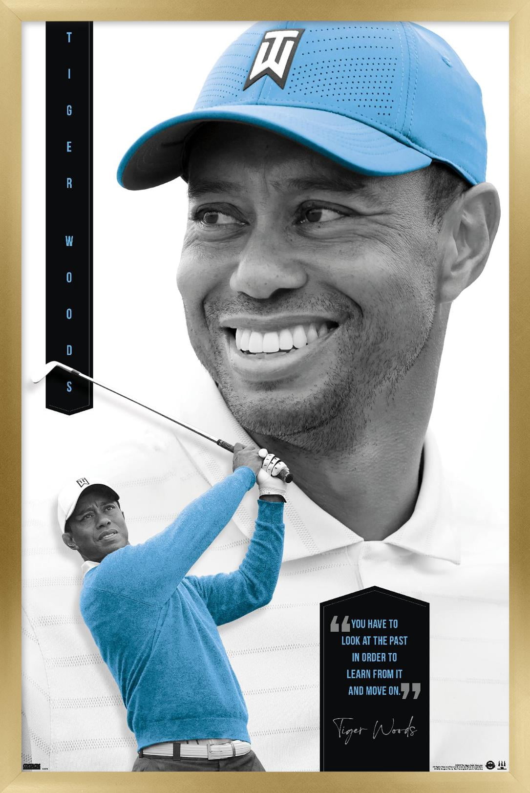 Tiger Woods - Learn From It Wall Poster, 22.375" x 34" Framed