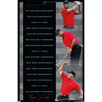 Tiger Woods - Majors Wall Poster, 22.375" x 34"