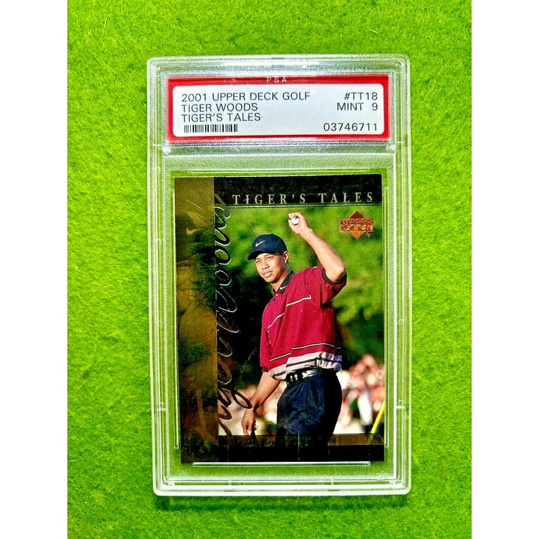 Tiger Woods ROOKIE CARD GRADED PSA 9 MINT RC 2001 Upper Deck Golf