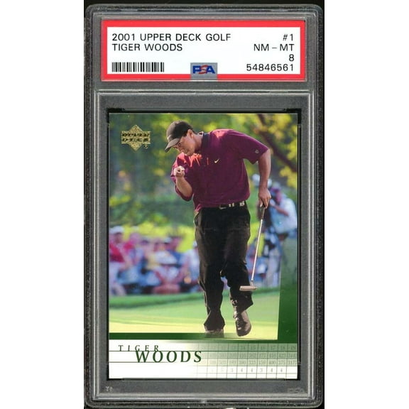 Tiger Woods Rookie Cad 2001 Upper Deck Gold #1