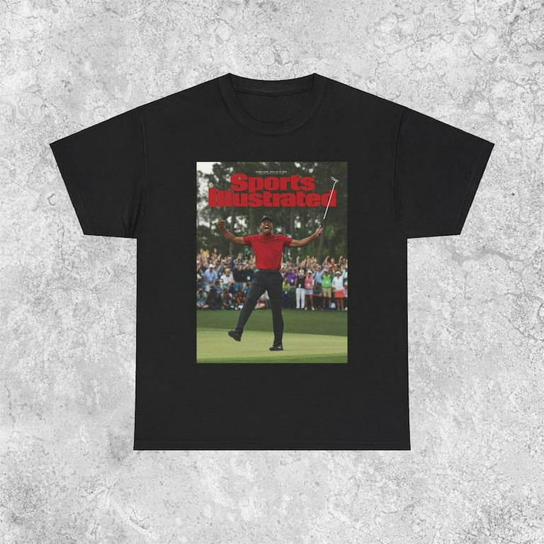 Tiger Woods The Masters Sunday Red Golf PGA Tour LIV Golf Throwback Vintage Sports Illustrated Cover Graphic Tee Walmart