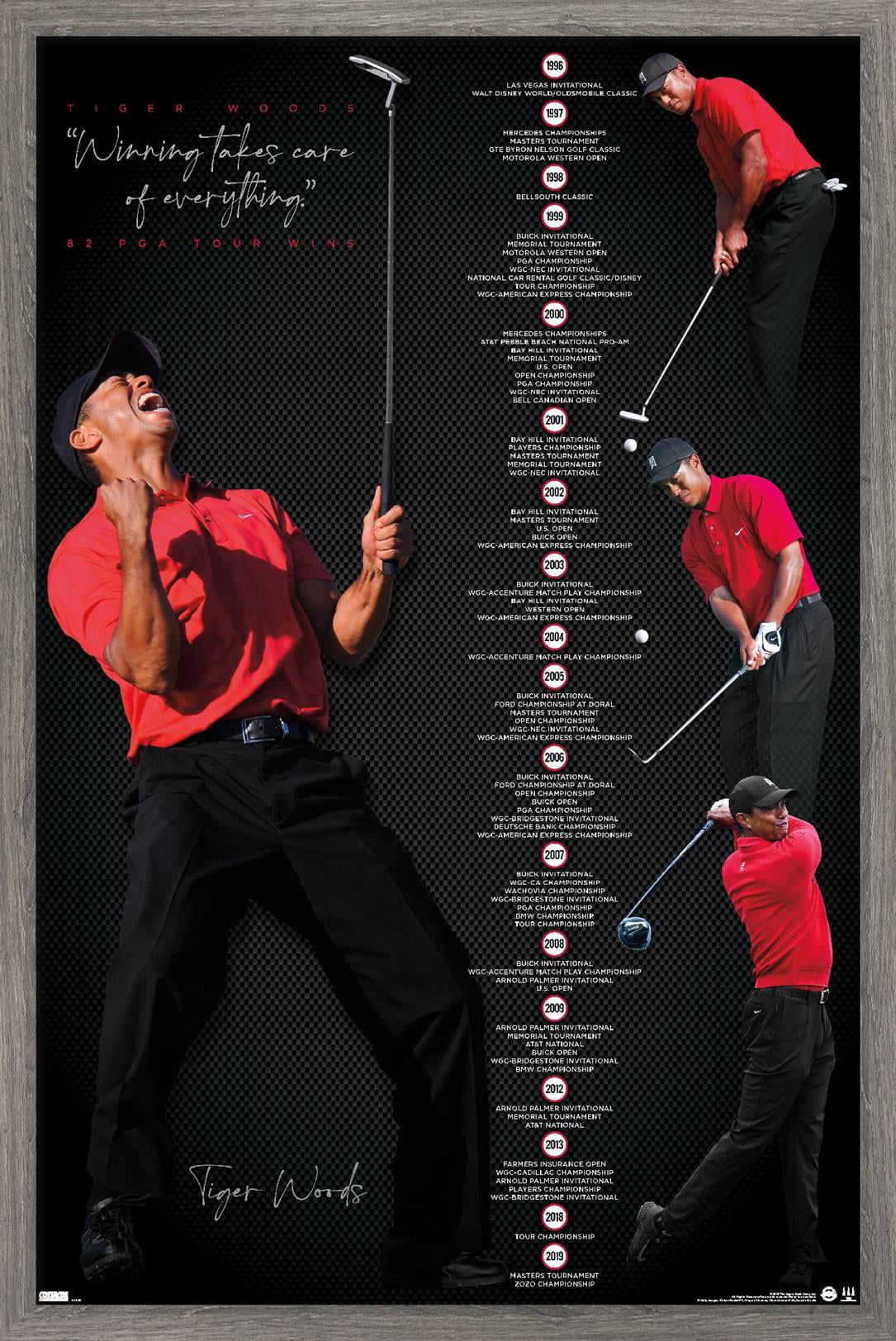 Tiger Woods - Timeline 16.5" x 24.25" Framed Poster, by Trends International