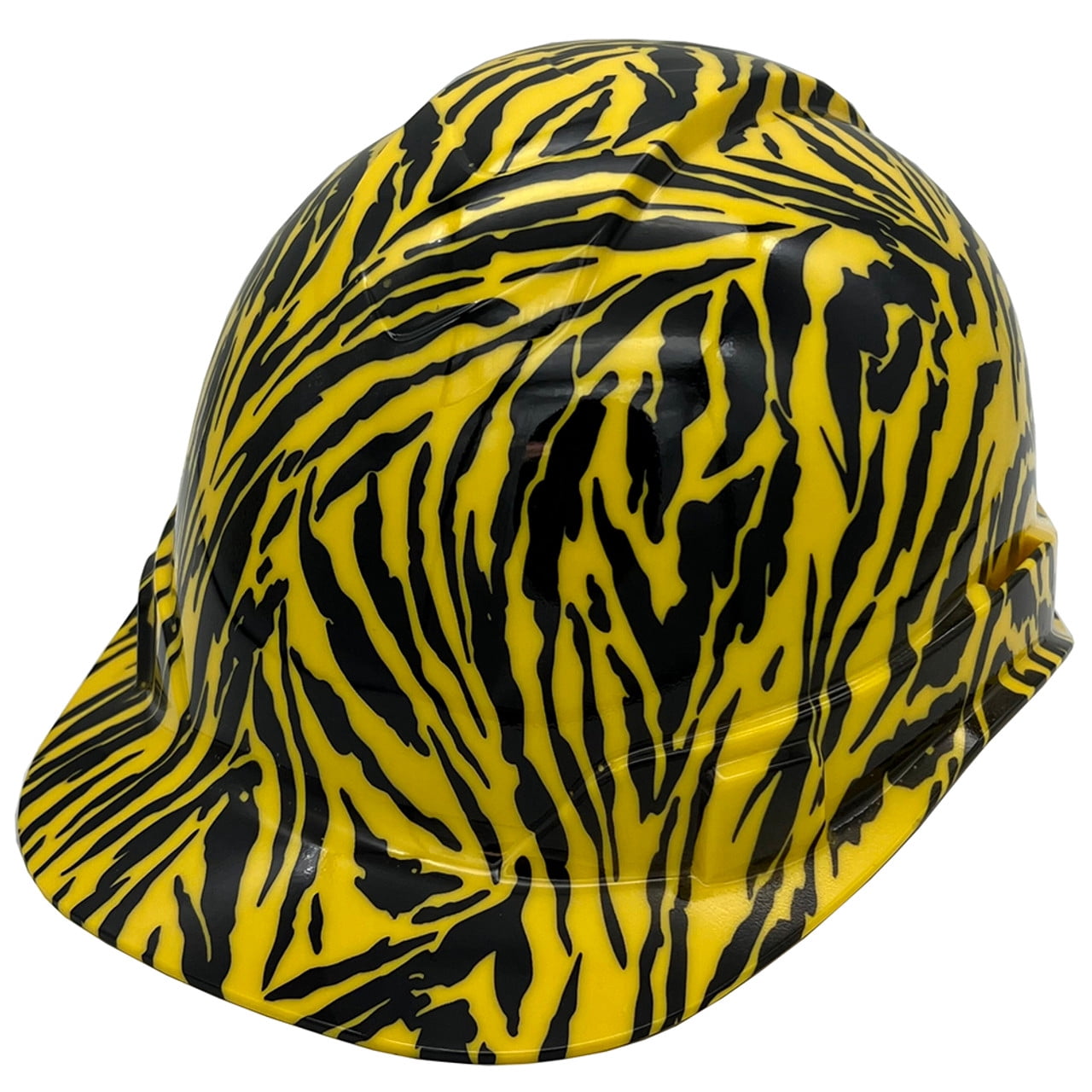 Tiger Yellow Hydro Dipped Hard Hats Cap Style
