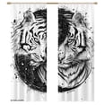 thumbnail image 1 of Tiger Yin Yang Art Print Tulle Curtains For Living Room Chiffon Sheer Voile Kitchen Bedroom Curtain Drapes, 1 of 5