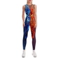 thumbnail image 1 of Tiger Yin Yang Art Print Women's One Piece Yoga Jumpsuits Leggings Playsuit Gym Suit Fitness Running Athletic Clothes Gym Wear Set, 1 of 6