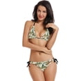 thumbnail image 1 of Tiger Zebra Chimpanzees Women Two Piece Swimsuit Sexy Swimwear Halter String Triangle Bikini Sets, Small, 1 of 6