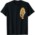 thumbnail image 1 of Tiger cat predator animal motif head print face graphic T-Shirt, 1 of 5