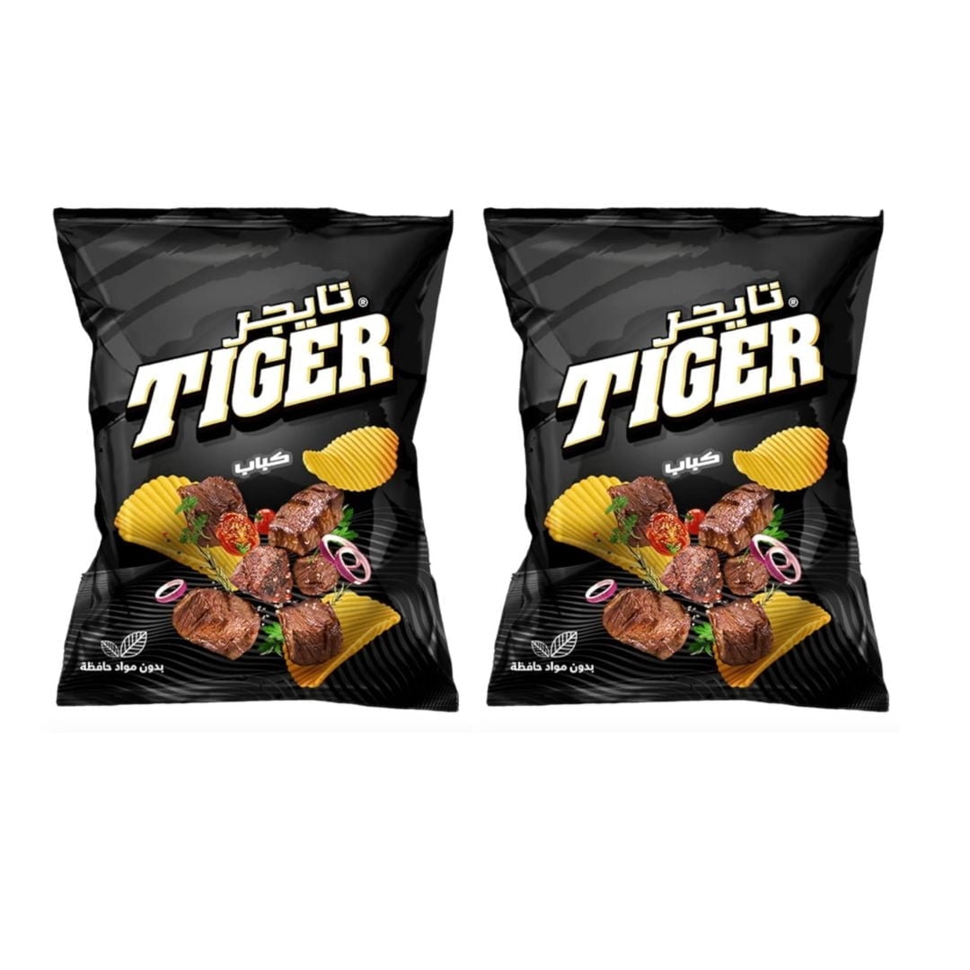 Tiger chips -200g kebab (Family Size Double Pack)