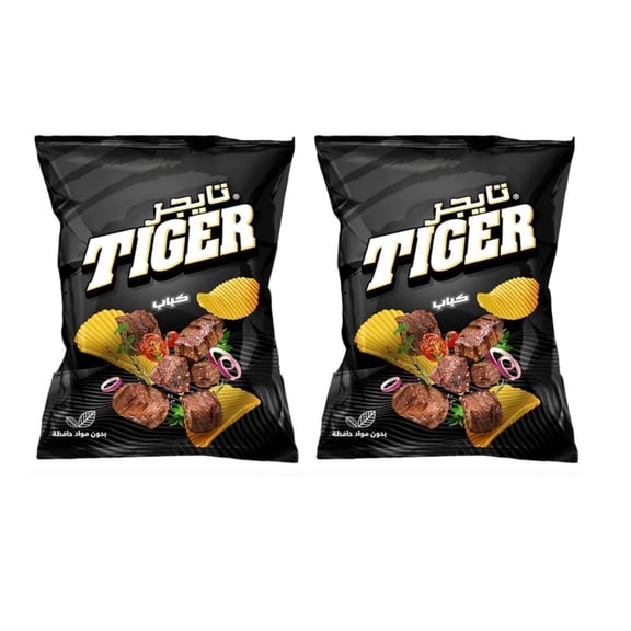Tiger chips -200g kebab (Family Size Double Pack)