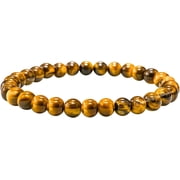 Tiger eye Crystal Bracelet - 6mm Beaded Bracelet and Healing Stones