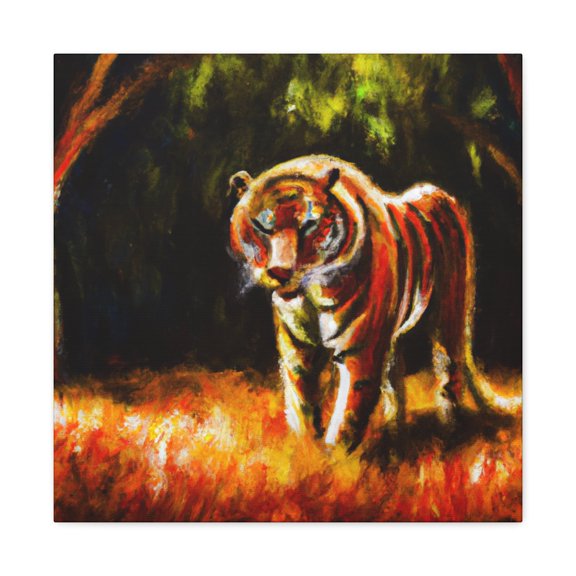 "Tiger in Abstract Form" - Canvas